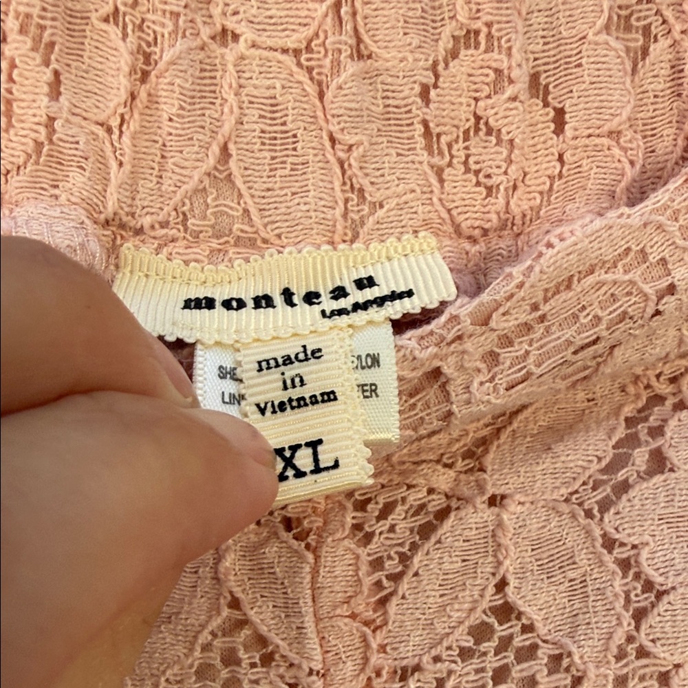 Monteau Blush Lace Kids Shorts Size XL - Picture 2 of 5